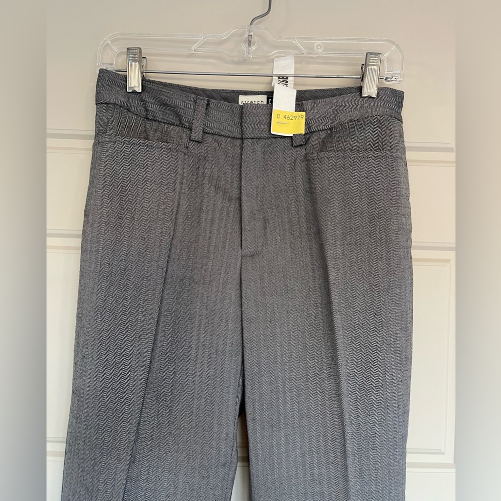 Gap Stretch Slacks - Grey Ribbed - image 2